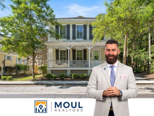12 Tabby Shell Rd - Agent in front of Property
